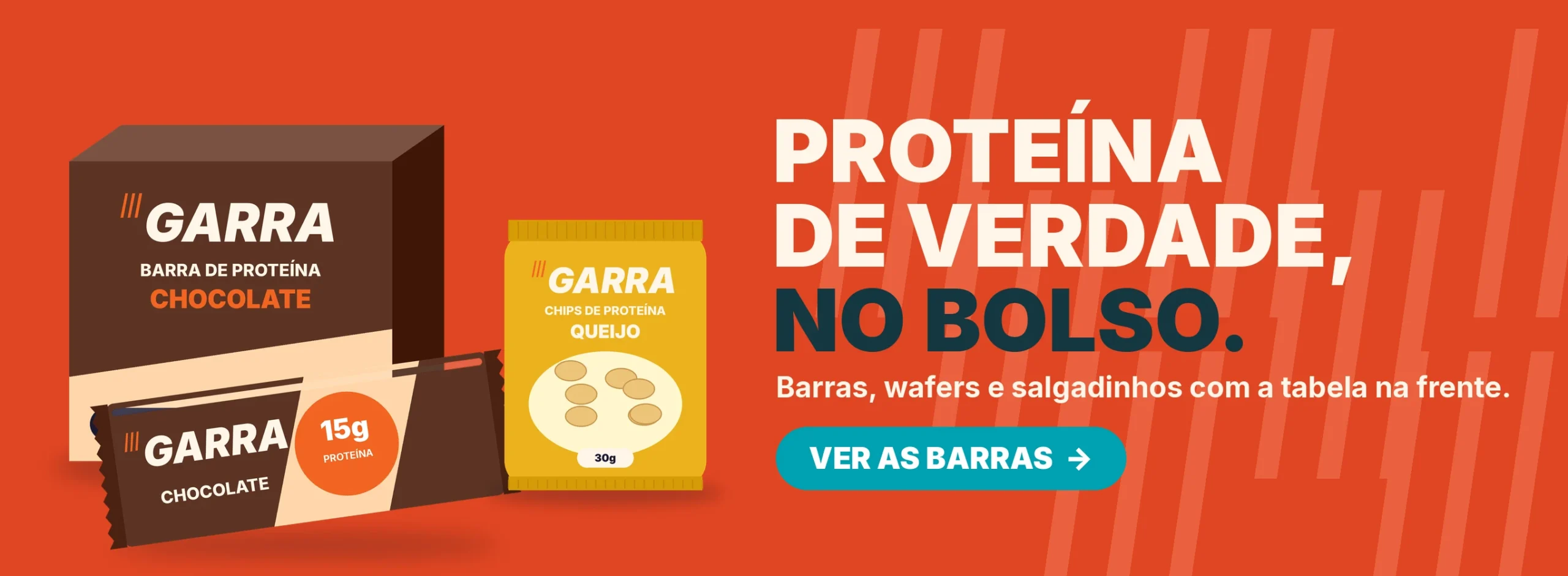 Proteína de verdade, no bolso
