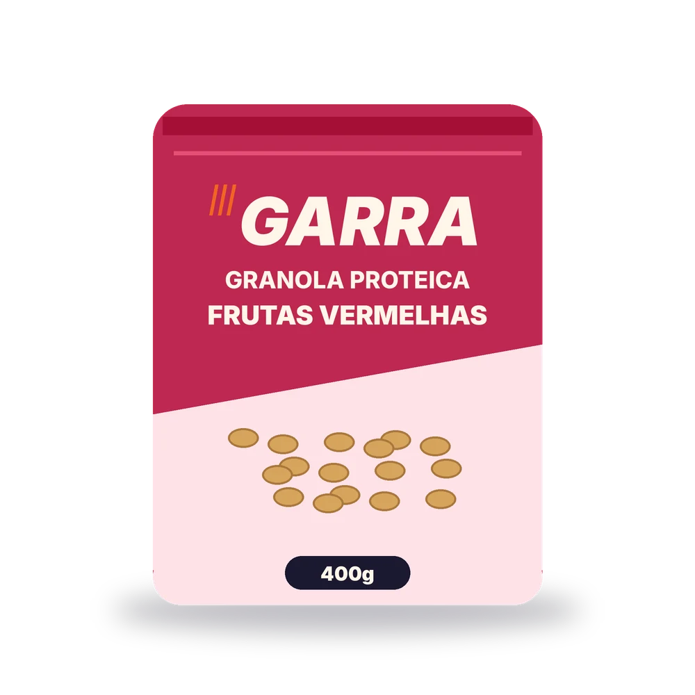 Granola Proteica 400 g — Frutas vermelhas